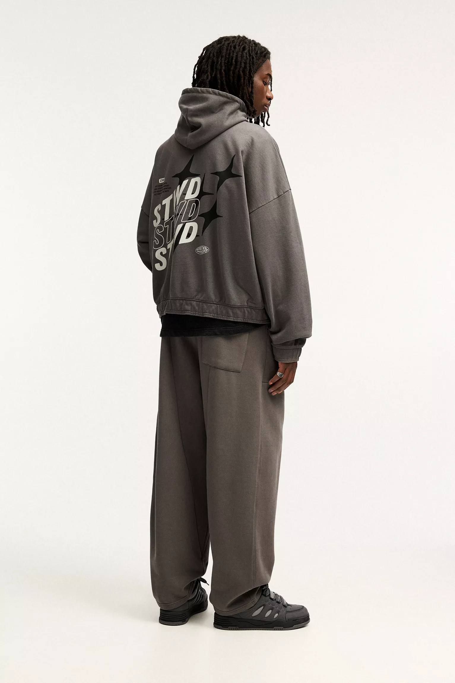 Washed STWD zip-up hoodie - Image 2